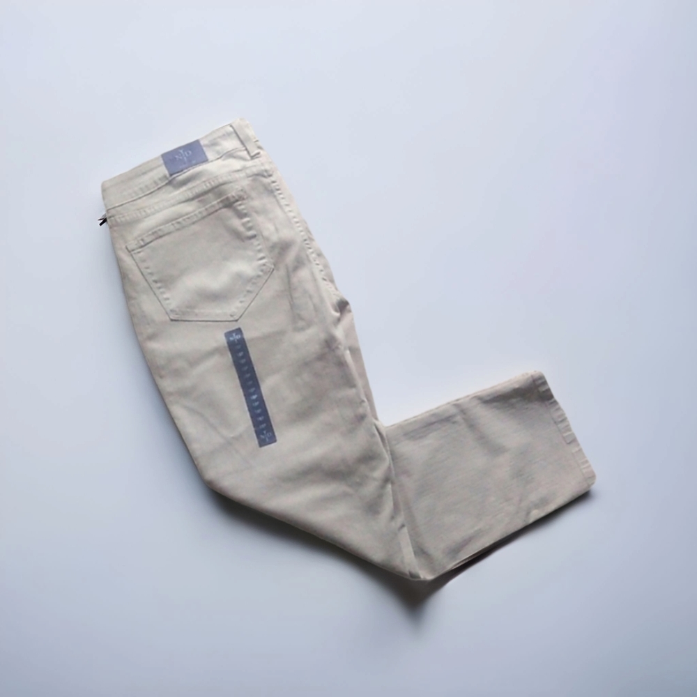 NYDJ Alisha Khaki Fitted Ankle Jeans 18P